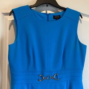 Tahari Aquamarine dress.